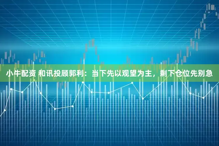小牛配资 和讯投顾郭利：当下先以观望为主，剩下仓位先别急