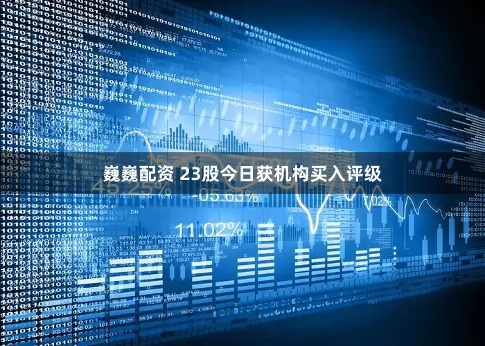 巍巍配资 23股今日获机构买入评级